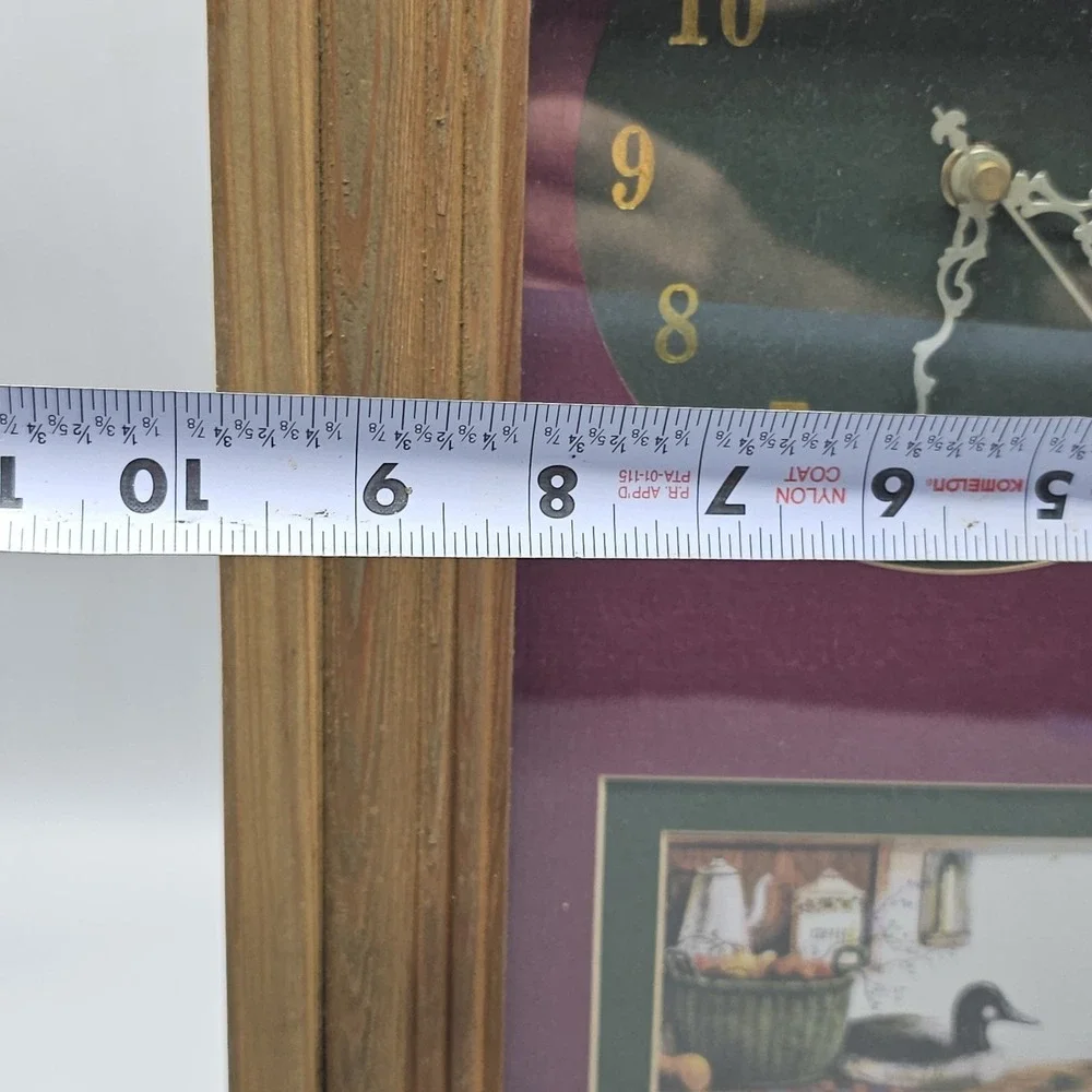 Vintage Duck Loon Mantel Shelf Clock Grandmacore Rustic Cottagecore Farmhouse